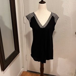 Anthropologie Little Yellow Button Top